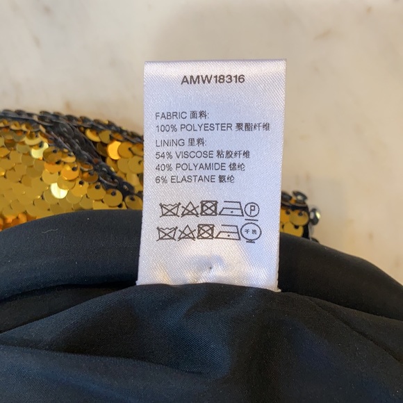 Amen All Over 2-Tone Gold/Silver Sequins Sz 38 New - Picture 6 of 6